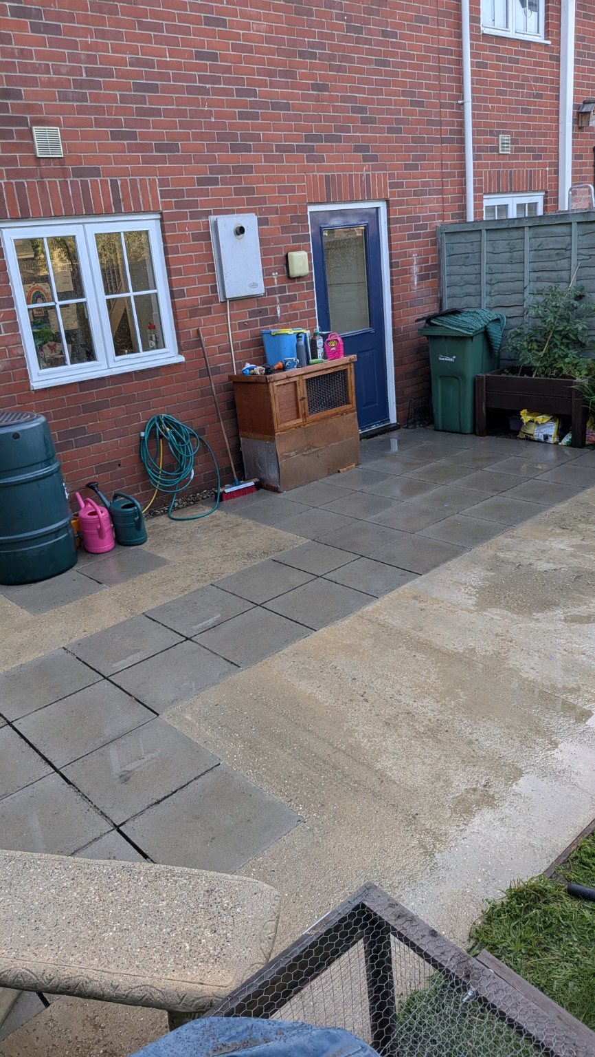 Patio cleaning and pressure washing in Suffolk